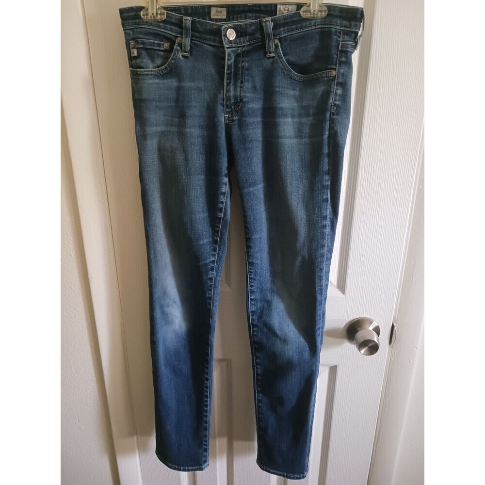 AG Adriano Goldschmied Woman’s Size 29R The Stilt Cigarette Leg Blue Jeans